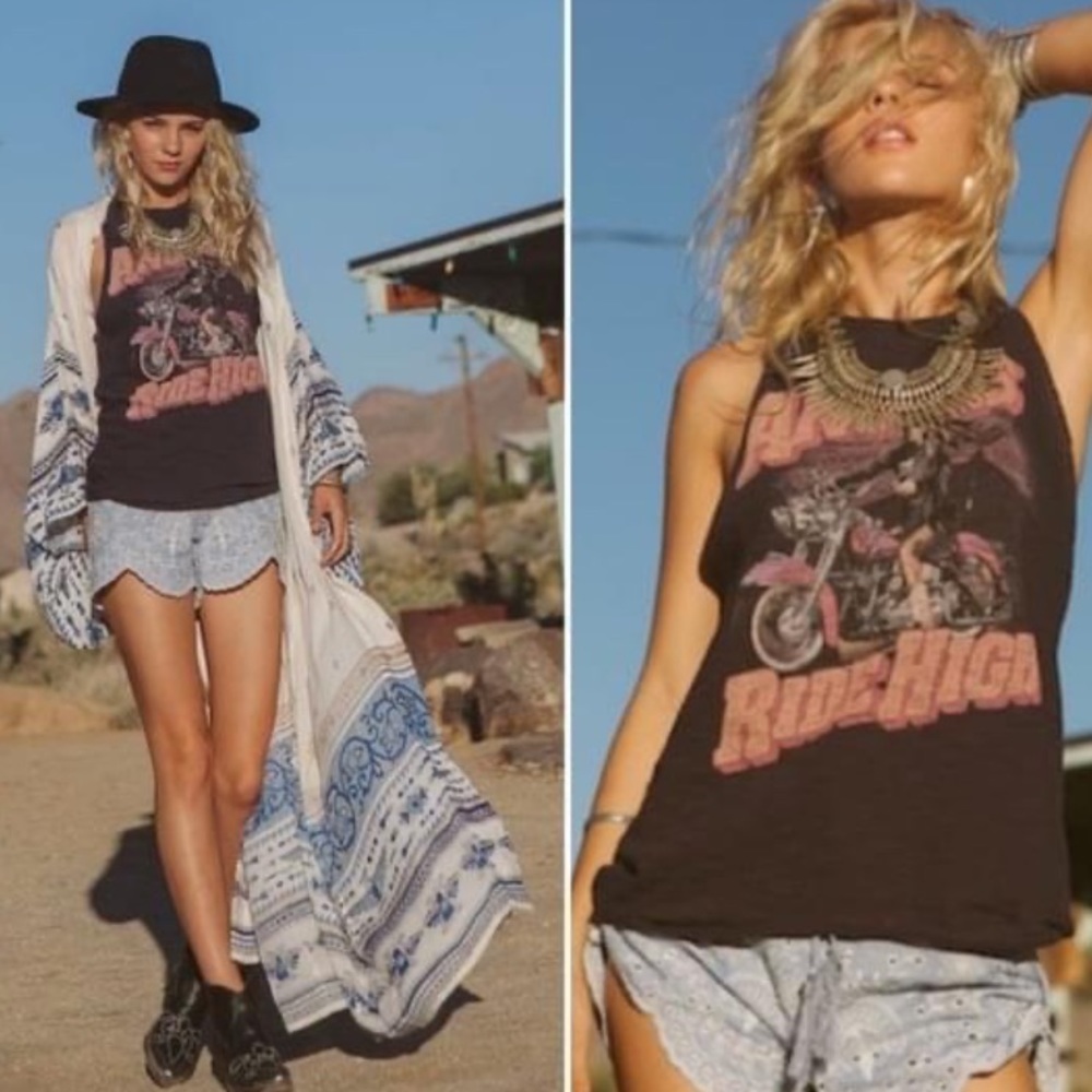 Spell Angels Ride High Tank Top Sz S